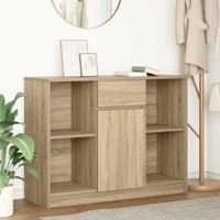 Dressoir met lade 101x35x76 cm spaanplaat sonoma eikenkleurig