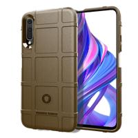 Volledige dekking schokbestendig TPU Case voor Huawei Honor 9X (bruin)