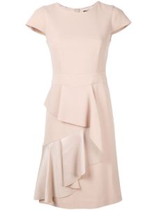 Paule Ka ruffle trim shift dress - Rose