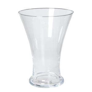 Bellatio Design Vaas - taps uitlopende vaas - glas - 25 cm - decoratie - bloemenvaas