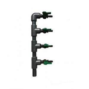 Red Label Aquaking 4-Groeps Verdeelset Lucht - Voor Precieze Vijverbeluchting en Controle