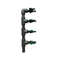 Red Label Aquaking 4-Groeps Verdeelset Lucht - Voor Precieze Vijverbeluchting en Controle