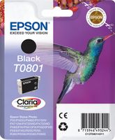 Epson Hummingbird Singlepack Black T0801 Claria Photographic Ink - thumbnail