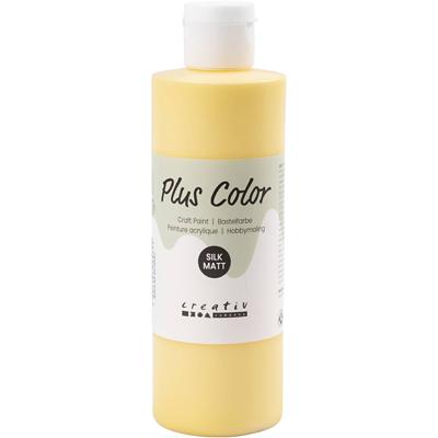 Plus Color acrylverf, crocus yellow, 250 ml/ 1 fles