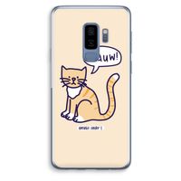 Miauw: Samsung Galaxy S9 Plus Transparant Hoesje
