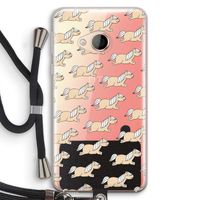 Ponys: HTC U Play Transparant Hoesje met koord