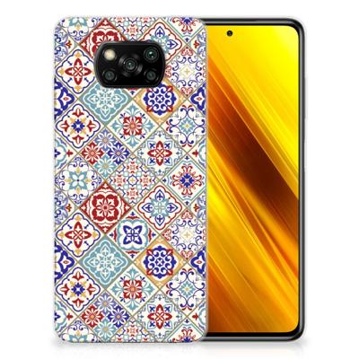 Xiaomi Poco X3 | Poco X3 Pro | TPU | Siliconen hoesje | Tiles Color