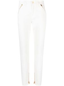 TOM FORD jean fuselé à détails de zips - Blanc