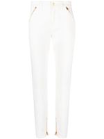 TOM FORD jean fuselé à détails de zips - Blanc