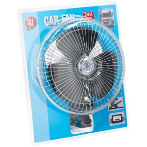 Auto/truck ventilator met dia 25 cm - 24V aansluiting en klem - kabel 200 cm   -