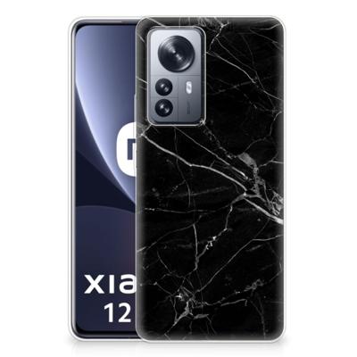Xiaomi 12 Pro | TPU | Siliconen hoesje | Marmer Zwart - Origineel Cadeau Vader