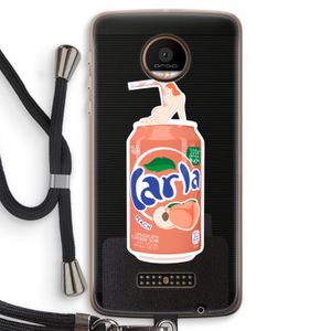 S(peach)less: Motorola Moto Z Force Transparant Hoesje met koord