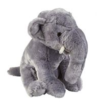 Pluche grijze olifant knuffel 30 cm speelgoed - thumbnail