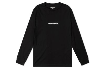 Dosnoventa Logo lange mouw T-shirt - Zwart