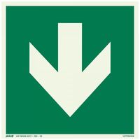 Bord Richtingspijl (groen)FTLM - 150x150 mm zelfklevend.