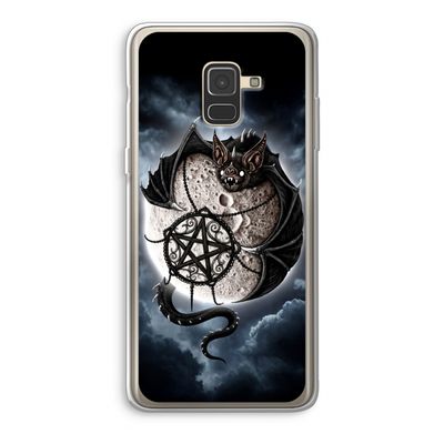 Volle maan: Samsung Galaxy A8 (2018) Transparant Hoesje