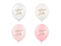 Ballonnen Welkom Baby Roze Mix Professional (50st)
