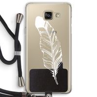 Pluim: Samsung Galaxy A5 (2016) Transparant Hoesje met koord