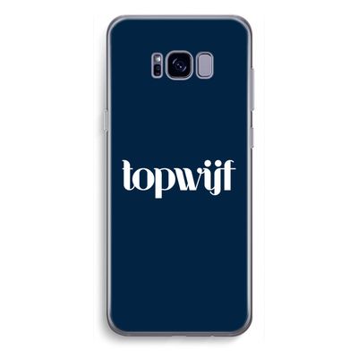 Topwijf Navy: Samsung Galaxy S8 Plus Transparant Hoesje