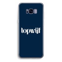 Topwijf Navy: Samsung Galaxy S8 Plus Transparant Hoesje