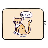 Miauw: Laptop sleeve 15 inch