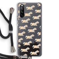 Ponys: Sony Sony Xperia 10 III Transparant Hoesje met koord