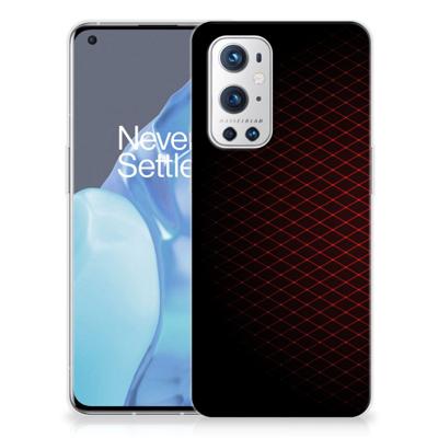 OnePlus 9 Pro | TPU bumper | Geruit Rood