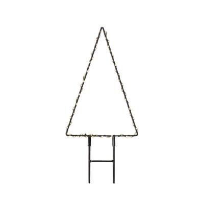 Verlichte decoratie Lumineo Kerstboom 18 x 27 cm Metaal Staak MicroLED