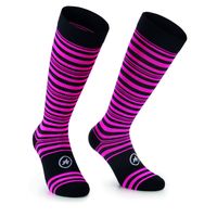 Assos Sonnenstrumpf spring/fall fietssokken fluo pink dames I