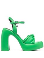 Karl Lagerfeld 120mm knot-detail sandals - Vert - thumbnail