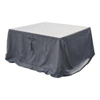 Hesperide Tuinmeubel bescherm hoes Hambo - grijs - polyester - waterafstotend - 225 x 125 x 80 cm