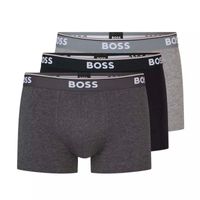 Hugo Boss 3-pack boxershorts trunk open grey 061
