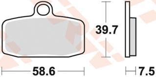 TRW Brake pad mcb 842 si sintered metal