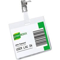 Durable 800319 Naamplaatje Namensschild (b x h) 95 mm x 75 mm draaibare clip 25 stuk(s)
