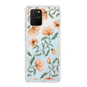 Peachy flowers: Samsung Galaxy S10 Lite Transparant Hoesje