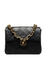 CHANEL Pre-Owned mini sac porté épaule à rabat (1986-1988) - Noir