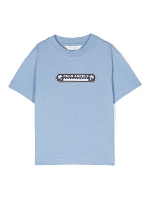 Palm Angels Kids t-shirt Palm Waves en coton - Bleu