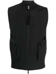 Thom Krom gilet matelassé à fermeture zippée - Noir