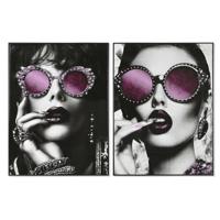 Canvas Home ESPRIT polyestyreen Canvas 60 x 3,5 x 80 cm