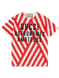 Gucci t-shirt à logo imprimé - Rouge