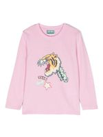 Kenzo Kids t-shirt en coton à imprimé graphique - Rose