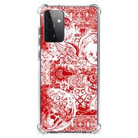 Extreme Case Samsung Galaxy A72 4G/5G Angel Skull Rood