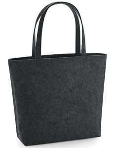 Atlantis BG721 Felt Shopper - Charcoal-Melange - 49 x 39 x 13,5 cm