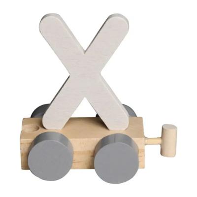 JeP kids houten treinletter X-offwhite