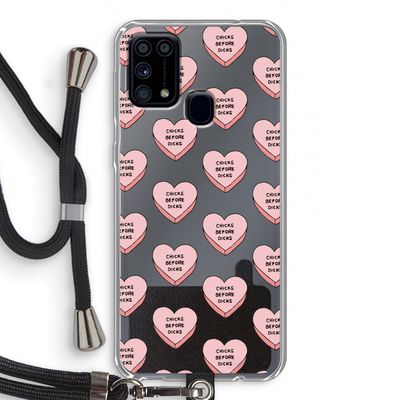 Chicks before dicks: Samsung Galaxy M31 Transparant Hoesje met koord