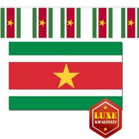 Suriname vlaggen versiering set binnen/buiten 2-delig