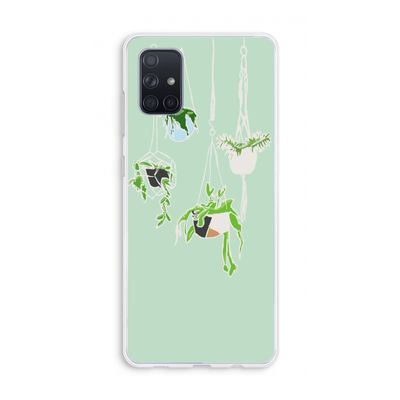 Hang In There: Galaxy A71 Transparant Hoesje