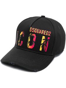 DSQUARED2 casquette à logo imprimé - Noir