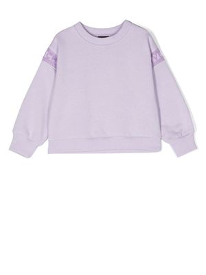 Givenchy Kids sweat à logo imprimé - Violet