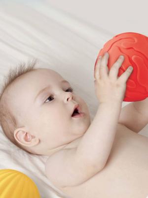 3 activiteitenballen LUDI meerkleurig